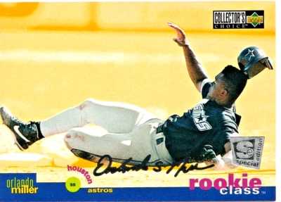 1995 Collectors Choice Se #17 Orlando Miller Silver Signature Rookie Class - Image 1 of 2