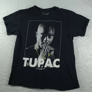 Bravado Tupac Shirt Black Short Sleeve Graphic Tee Adult Casual Size L Cotton - Picture 1 of 8