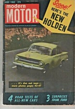 Modern Motor 1962 Jun Holden EJ Bedford Ford Zephyr Hillman Super Minx Husky Vau