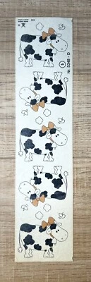 "Calcomanías de cerámica de colección de vaca con arco tobogán acuático tira de 10,5"" x 2,5""" Foto 1 de 3