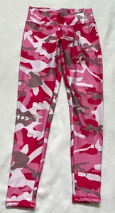 T/G 2 Divas ~ Low/Mid Waist ~ Ankle Length Leggings ~Pink/Red Camo Pants~ Size S - Picture 1 of 6