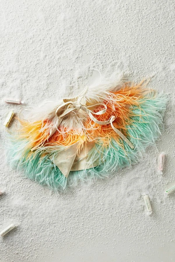 $168 Alice Mary Lynch X Anthropologie Plumas Plumadas Princesa Tutú de Vestir Nuevo con Etiquetas Foto 1 de 4