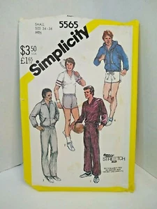 Simplicity 5565 Men's Sweat Suits Sewing Pattern Size 34-36 1982 - Picture 1 of 3