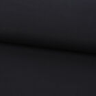 Bekleidungsstoff Baumwollstoff Flanell dünn uni schwarz 1,42m Breite