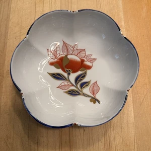 D’Apres Decors BX Creations Bayeux Porcelain Decorated Bowl 6-6.5” Diam, 2” High - Picture 1 of 5