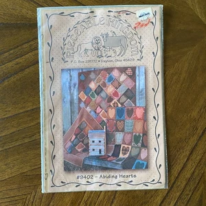 Abiding Hearts by Pieceable Kingdom Vintage Quilt Pattern 1994 | 33 ¾" x 42 ½" - Picture 1 of 3