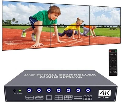 4K UHD Video Wall Controller 2x3 3x2 2x2 TV Wall Processor Support 3840x2160@30 - Image 1 of 4