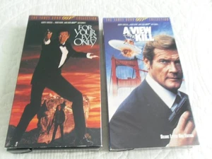 VIEW TO A KILL & FOR YOUR EYES ONLY: BOTH ROGER MOORE AS JAMES BOND * LIKE NEW - Picture 1 of 2