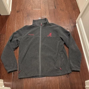 Columbia Crimson Tide Jacket Mens XL Gray Alabama University Excellent Condition - Picture 1 of 10