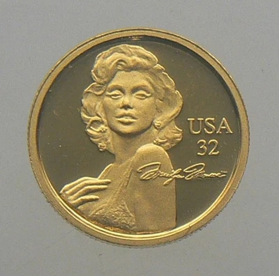 Ouro 1/10 oz Marilyn Monroe 1995 Perth Estado perfeito Austrália 0,9999 fino ESCASSO - Imagem 1 de 2