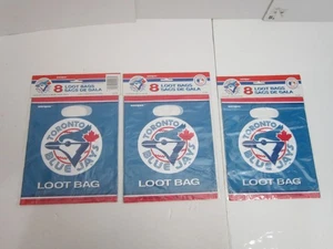 1994 Toronto Blue Jays Birthday Party Favors 3 PACKAGES OF 8 LOOT BAGS - Bild 1 von 1