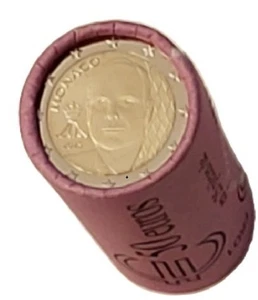 Original 2 Euro Roll Monaco 2025 New Portrait Albert II - Picture 1 of 1