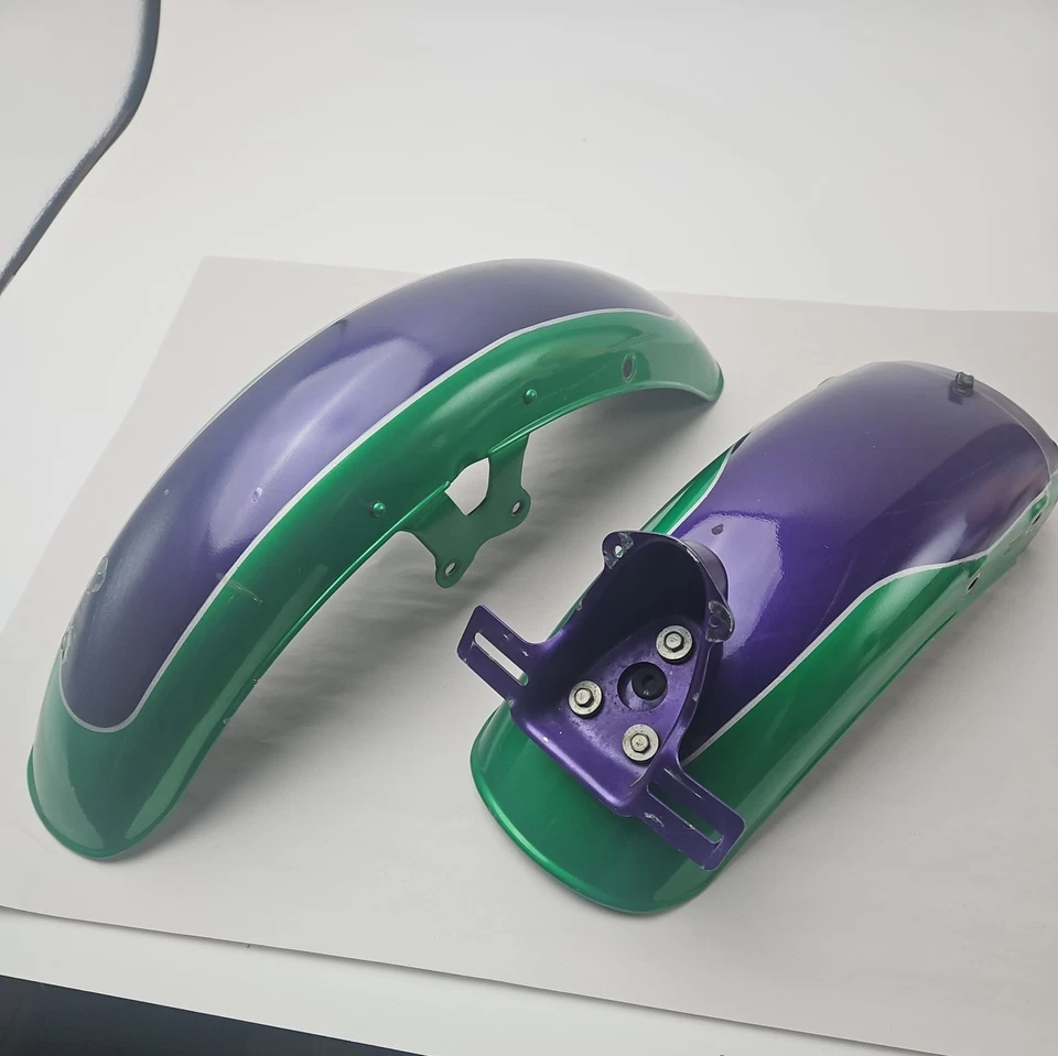 Suzuki GS550E 1980 juego de guardabarros pintado personalizado delantero, trasero, interior trasero Foto 1 de 4