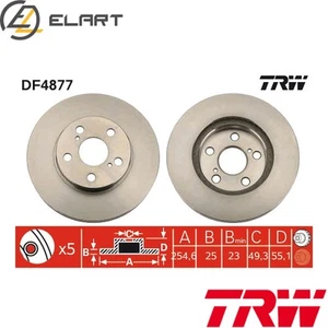 2x BRAKE DISC DF4877 FOR TOYOTA PRIUS/PLUS/GRAND/+ CELICA CARINA/VI LEXUS - Picture 1 of 16