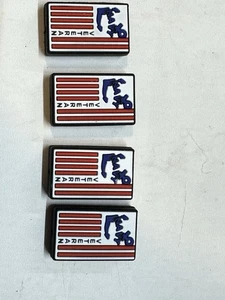 Silicone Focal Beads Craft DIY Veteran American flag Navy Set 4 Pieces - Picture 1 of 5