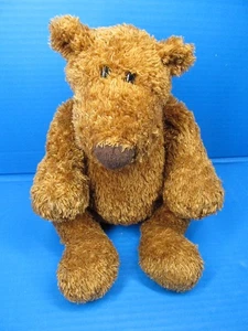Schlepp Gund #15069 Shaggy Brown Teddy Bear Plush 11" Sitting Stuffed Animal - Picture 1 of 7