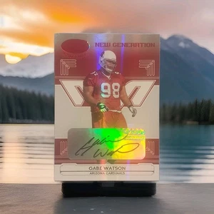 2006 Leaf Certified Materials Mirror Red Signature Gabe Watson RC Auto Cardinals - Bild 1 von 3