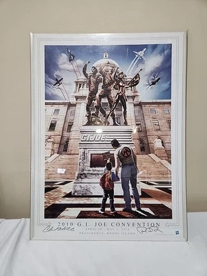Póster exclusivo impreso de la Convención GI JOE 2010 Hasbro 24x18" firmado Foto 1 de 4