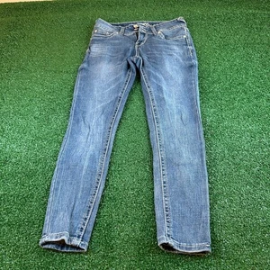 WallFlower Ankle Jeans verzierte Taschen blau Denim Hose Damengröße 1 28 x 27" - Bild 1 von 12
