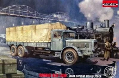 Roden VOMAG 8LR Camion Pesante Tedesco LKW Due Assi Wehrmacht 1:72 Modello Kit - Immagine 1 di 4
