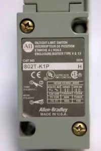 Interruptor de límite hermético A-B #802T-KP Ser H - Imagen 1 de 1