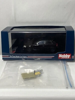 Hobby Japan 1/64 🇨🇵 Honda civic EK9 Custom Black  J.D.M  + Engine Diescast - Photo 1/4