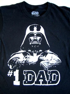 Star Wars Darth Vader #1 Dad TShirt Sz M *NEW* Dark Side Sith Anakin Fathers Day - Picture 1 of 5