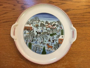 Villeroy & Boch Naif Christmas 12.5" Handled Platter - EUC - Picture 1 of 3