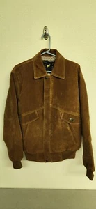 V Import Export Made In Italy Vintage Herren Wildleder Bomberjacke Gr. M - Bild 1 von 15