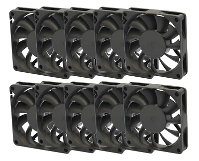Rhombutech® Flüsterleiser Lüfter,70x70x15mm DC12V 0.2A, 3Pin Anschl. (SET 10x) - Bild 1 von 4