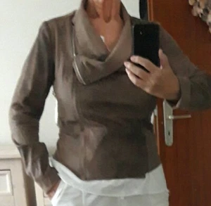 Da. Kurzjacke Marke Rino&Pelle, Gr. 36 Nubukimitat Farbe Braun/Meliert - Bild 1 von 5