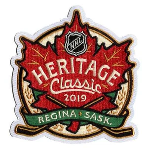 2019 NHL Héritage Classique Jersey Broderie Patch Winnipeg Jets Calgary Flames - Picture 1 of 1
