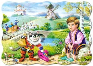 30 st puzzel: Gevormd - Gelaarsde Kat (Castorland 03150) - Foto 1 di 1