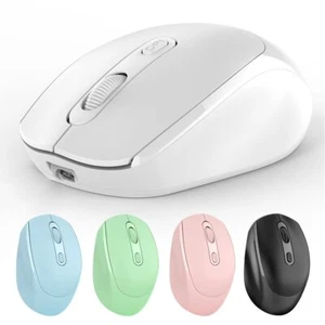 Dual Mode Wireless Bluetooth Mouse Rechargeable Silent Ergonomic for Laptop PC - Picture 1 of 13