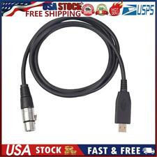 Usb Microphone Cable Usb Male to 3-Pin Xlr Female Audio Cable Adapter (2m)