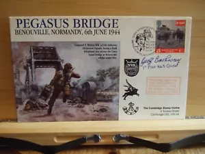 RARE Ltd Edition 1994 Pegasus Bridge Signed G.Barkway 1st Pilot No3 Glider FDC! - Picture 1 of 7