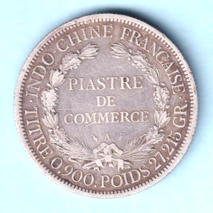 French Indo China. 1886-A 1 Piastre.. Fine+ - Imagen 1 de 2