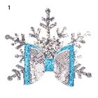 Layer Party Rhinestone Barrette Snowflake Hair Clips Glitter Hairpins Shiny