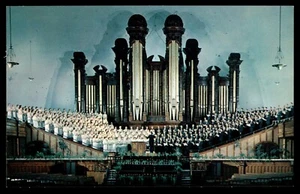 Postcard Choir & Organ on the Mormon Tabernacle, Salt Lake City, UT UNP - Picture 1 of 2