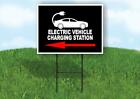 ELECTRIC VEHICLE CHARGING Yard Sign Road with Stand LAWN SIGN Single sided