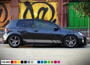 Sticker Decal Graphic Lower Stripe Body Kit for Volkswagen Golf Mk7 Splitter TSI - Picture 1 of 4
