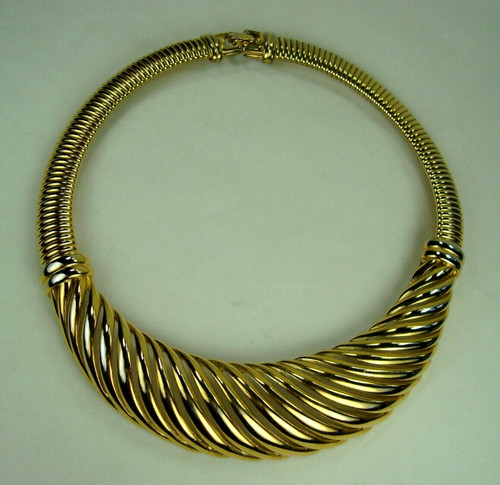 GIVENCHY COLLANA GIROCOLLO VINTAGE GIVECHY PARIS NEW YORK OMEGA CATENA TONO ORO