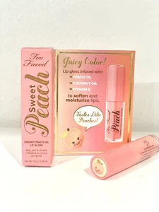Lot of 50 Too Faced Sweet Peach Creamy Peach Oil Lip Gloss 0.04 Oz Rare NIB - Picture 1 of 4