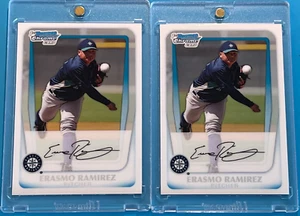 2ct. 2011 BOWMAN CHROME PROSPECTS - ERASMO RAMIREZ (RC's) #BCP189 - Picture 1 of 2