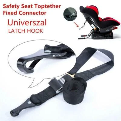 LATCH Car Baby Safety Seat Toptether Fixed Connector Strap Belt Interface Hook - Image 1 of 4
