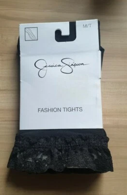 Medias superiores de encaje negro Jessica Simpson - M/T Foto 1 de 2