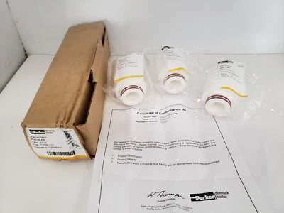 PARKER ZCPHB-1.0T PNEUMATIC FILTER ELEMENT CARTRIDGES, 3 PER BOX, NIB - Image 1 of 4