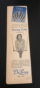 Spille Bob DeLong 1943 - Donna su trapezio - Pubblicità d'epoca - Foto 1 di 1