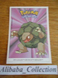 POKEMON dunkin boomer trading card sticker 2000 Carte # GOLEM 76 GROLEM - Picture 1 of 1