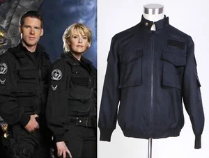 Stargate SG1 Black Uniform Jacket Costume Halloween Carnival Cosplay Party Daily - Picture 1 of 10